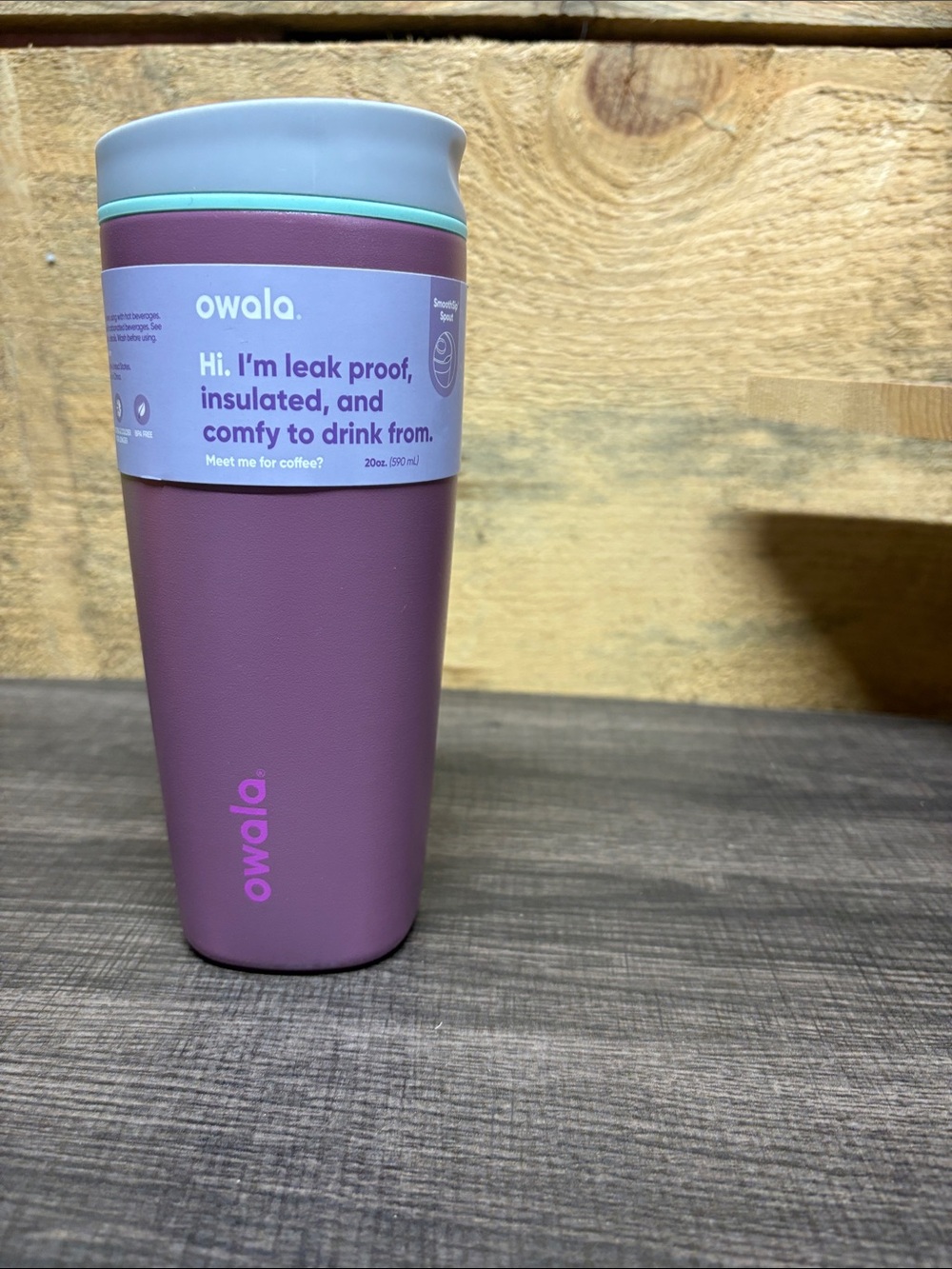 Owala SmoothSip Slider - 20 oz - Plum Perfect
